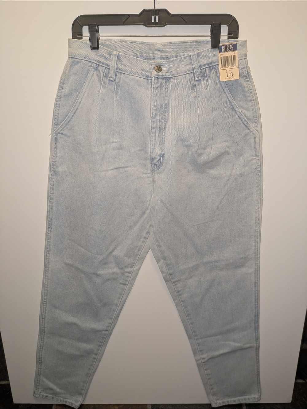 Vintage Bill Blass 80s 90s Pleated High Rise Mom Jeans Tapered Leg NWT 14